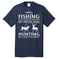 Funny Fishing And Hunting Gift Christmas Humor Hunter Cool X Tall T-Shirt