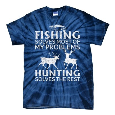 Funny Fishing And Hunting Gift Christmas Humor Hunter Cool X Tie-Dye T-Shirt