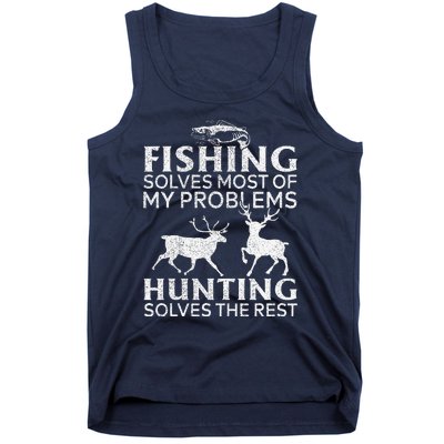 Funny Fishing And Hunting Gift Christmas Humor Hunter Cool X Tank Top