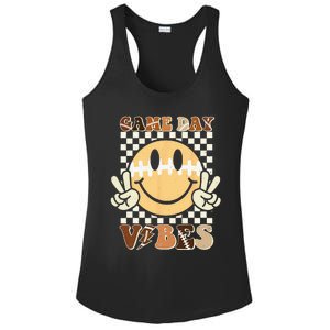 Funny Face American Football Game Day Vibes Sport Ladies PosiCharge Competitor Racerback Tank