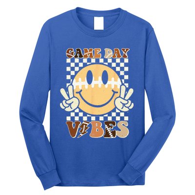 Funny Face American Football Game Day Vibes Sport Long Sleeve Shirt