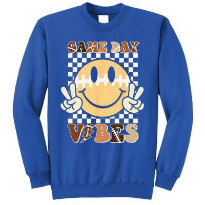 Funny Face American Football Game Day Vibes Sport Sweatshirt