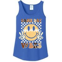 Funny Face American Football Game Day Vibes Sport Ladies Essential Tank