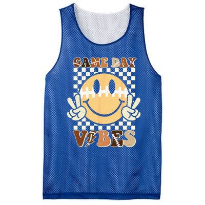 Funny Face American Football Game Day Vibes Sport Mesh Reversible Basketball Jersey Tank