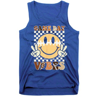 Funny Face American Football Game Day Vibes Sport Tank Top