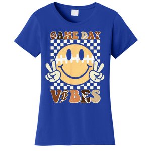 Funny Face American Football Game Day Vibes Sport Women's T-Shirt