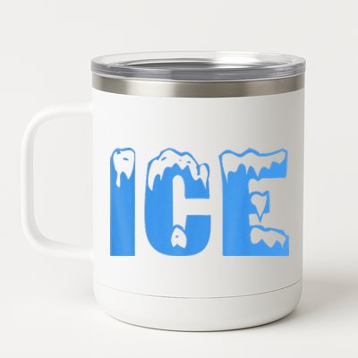 Funny Fire And Ice Costume Halloween Family Matching Funny Cute 12 oz Stainless Steel Tumbler Cup