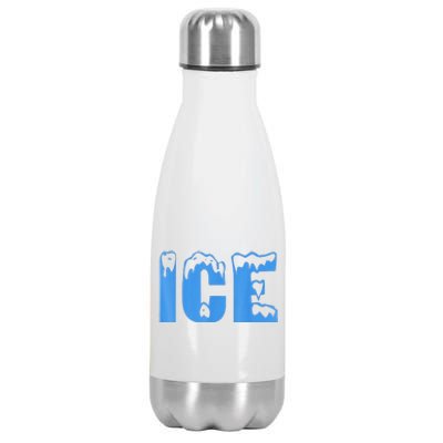 Funny Fire And Ice Costume Halloween Family Matching Funny Cute Stainless Steel Insulated Water Bottle