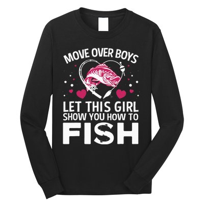 Funny Fishing Art Fishing Lover Fisherwoman Long Sleeve Shirt