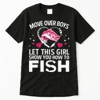 Funny Fishing Art Fishing Lover Fisherwoman Tall T-Shirt