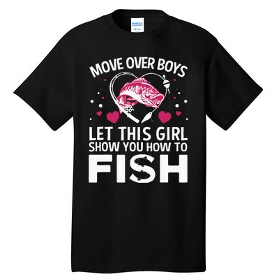 Funny Fishing Art Fishing Lover Fisherwoman Tall T-Shirt