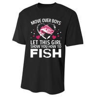 Funny Fishing Art Fishing Lover Fisherwoman Performance Sprint T-Shirt