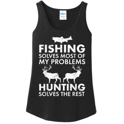 Funny Fishing And Hunting Gift Christmas Humor Hunter Cool Ladies Essential Tank