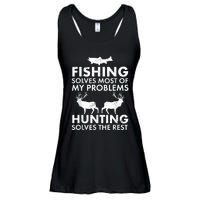 Funny Fishing And Hunting Gift Christmas Humor Hunter Cool Ladies Essential Flowy Tank