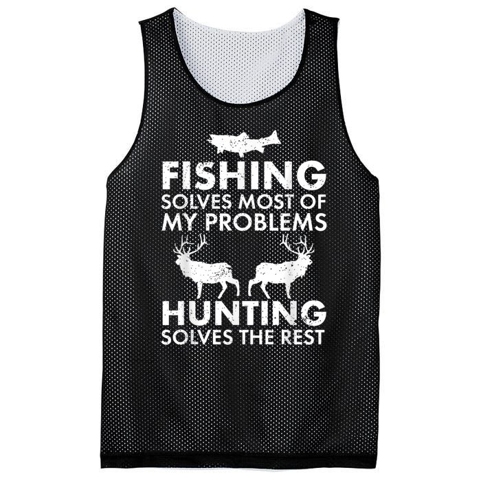 Funny Fishing And Hunting Gift Christmas Humor Hunter Cool Mesh Reversible Basketball Jersey Tank