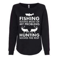 Funny Fishing And Hunting Gift Christmas Humor Hunter Cool Womens California Wash Sweatshirt