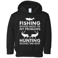 Funny Fishing And Hunting Gift Christmas Humor Hunter Cool Toddler Hoodie