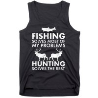 Funny Fishing And Hunting Gift Christmas Humor Hunter Cool Tank Top