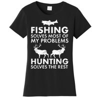 Funny Fishing And Hunting Gift Christmas Humor Hunter Cool Women's T-Shirt