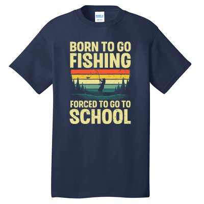 Funny Fishing Art For Fishing Fish Fisherman Tall T-Shirt