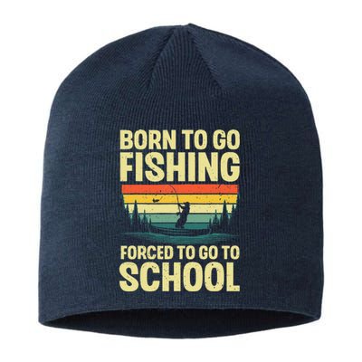 Funny Fishing Art For Fishing Fish Fisherman Sustainable Beanie