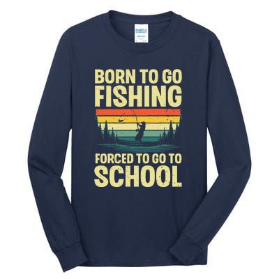 Funny Fishing Art For Fishing Fish Fisherman Tall Long Sleeve T-Shirt