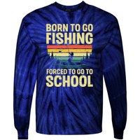 Funny Fishing Art For Fishing Fish Fisherman Tie-Dye Long Sleeve Shirt