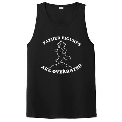 Father Figures Are Overrated Funny Gift Father Days PosiCharge Competitor Tank