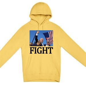 Fight For America Trump Assassination Attempt Fist Premium Pullover Hoodie