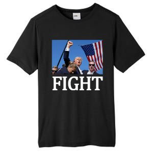 Fight For America Trump Assassination Attempt Fist Tall Fusion ChromaSoft Performance T-Shirt