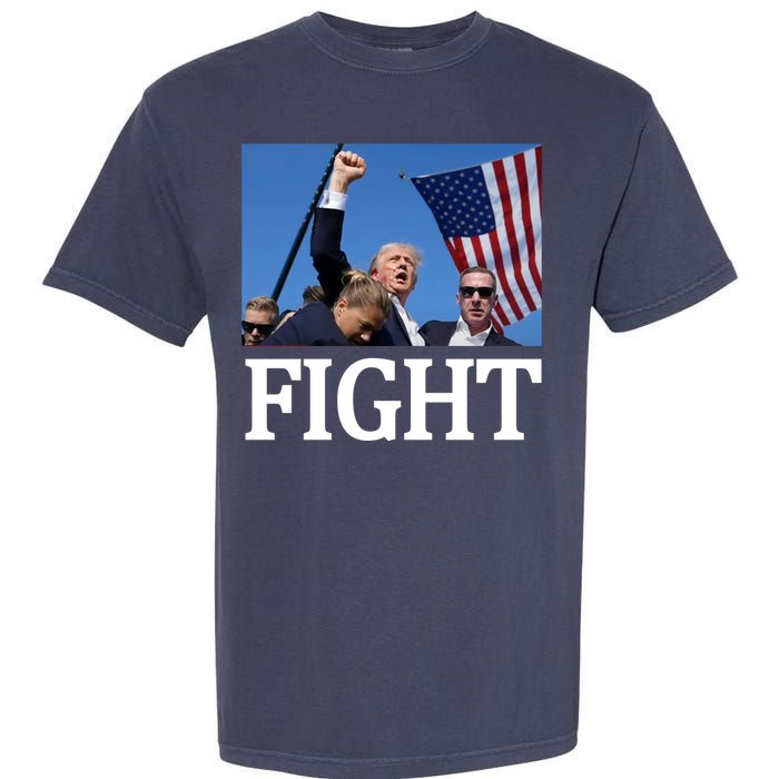 Fight For America Trump Assassination Attempt Fist Garment-Dyed Heavyweight T-Shirt