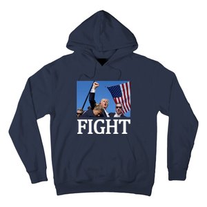 Fight For America Trump Assassination Attempt Fist Hoodie