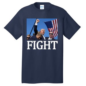 Fight For America Trump Assassination Attempt Fist Tall T-Shirt