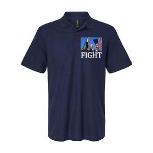 Fight For America Trump Assassination Attempt Fist Softstyle Adult Sport Polo