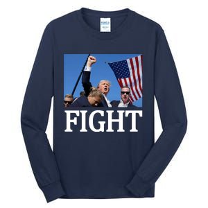 Fight For America Trump Assassination Attempt Fist Tall Long Sleeve T-Shirt