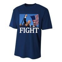 Fight For America Trump Assassination Attempt Fist Performance Sprint T-Shirt