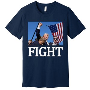 Fight For America Trump Assassination Attempt Fist Premium T-Shirt