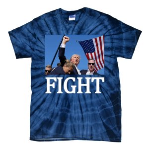 Fight For America Trump Assassination Attempt Fist Tie-Dye T-Shirt