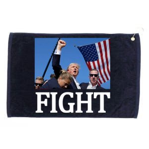 Fight For America Trump Assassination Attempt Fist Grommeted Golf Towel