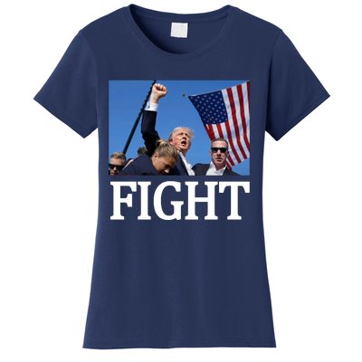 Fight For America Trump Assassination Attempt Fist Women's T-Shirt