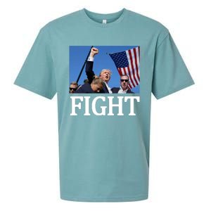 Fight For America Trump Assassination Attempt Fist Sueded Cloud Jersey T-Shirt