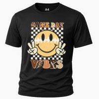 Funny Face American Football Game Day Vibes Sport Girl Cooling Performance Crew T-Shirt