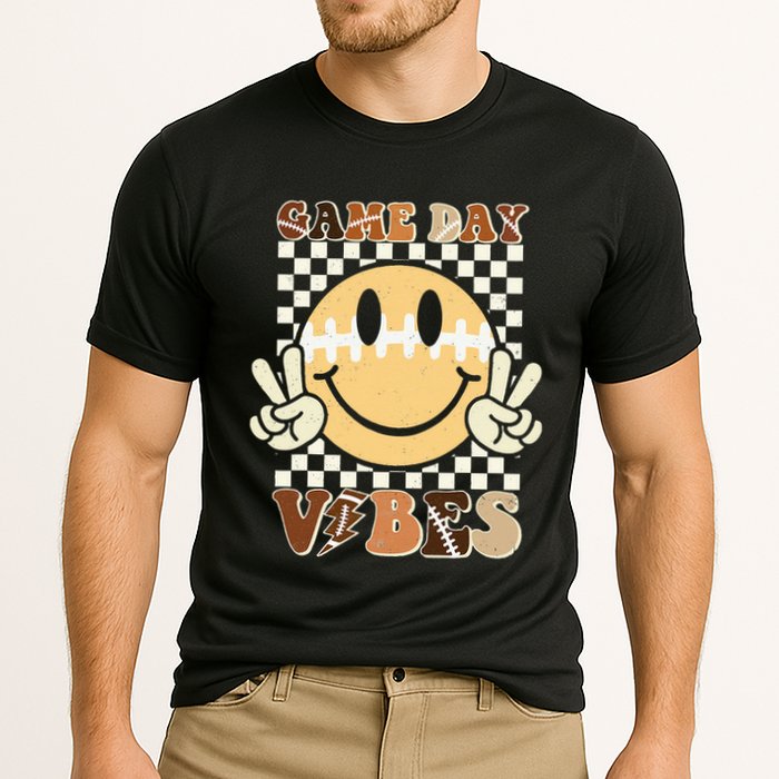 Funny Face American Football Game Day Vibes Sport Girl Cooling Performance Crew T-Shirt