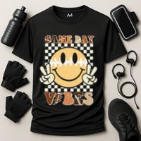 Funny Face American Football Game Day Vibes Sport Girl Cooling Performance Crew T-Shirt