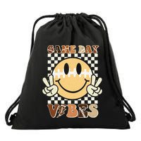 Funny Face American Football Game Day Vibes Sport Girl Drawstring Bag
