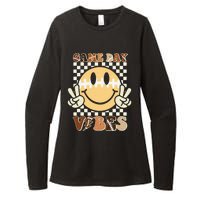 Funny Face American Football Game Day Vibes Sport Girl Womens CVC Long Sleeve Shirt