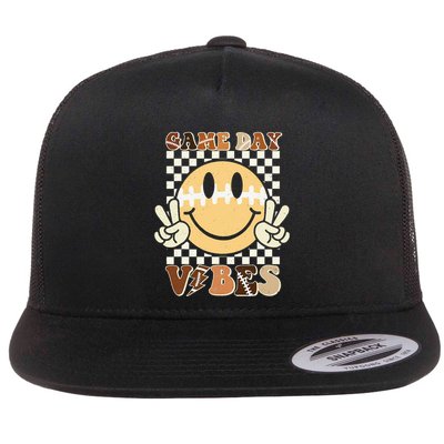 Funny Face American Football Game Day Vibes Sport Girl Flatbill Hat