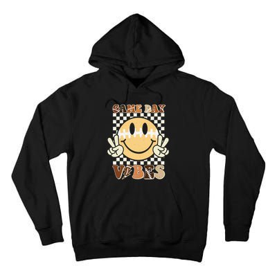 Funny Face American Football Game Day Vibes Sport Girl Tall Hoodie