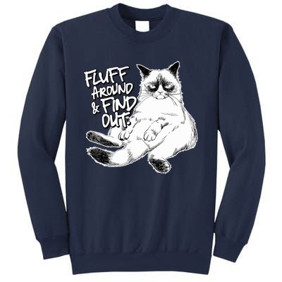 Funny Fluff Around And Find Out, Grumpy Kitty, Sarcastic Cat Sweatshirt