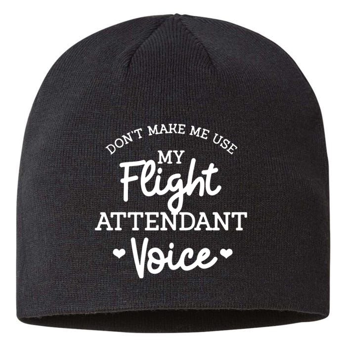 Funny Flight Attendant Sustainable Beanie